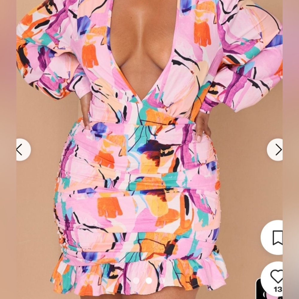 Pretty Little Things Vibrant Multicolor Women's Dress